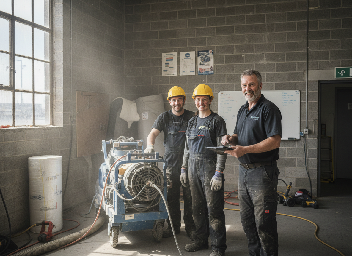 Spray Foam Removal Grimsby team