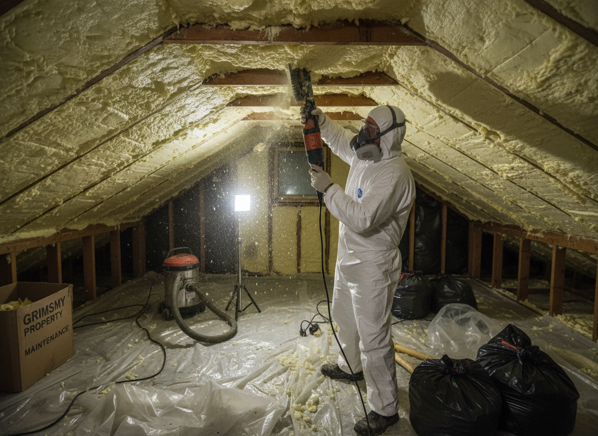 Spray Foam Removal Grimsby in Cleethorpes, Lincolnshire DN35
